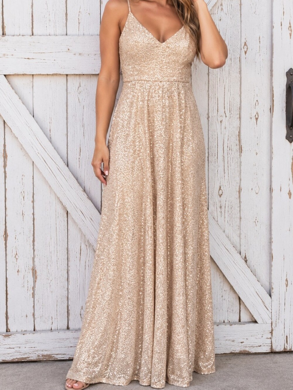 Mori Lee Sparkling Gold Evening Gown Dress Hoco Dress Size 12 Prom Homecoming